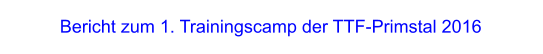 Bericht zum 1. Trainingscamp der TTF-Primstal 2016