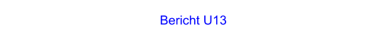 Bericht U13